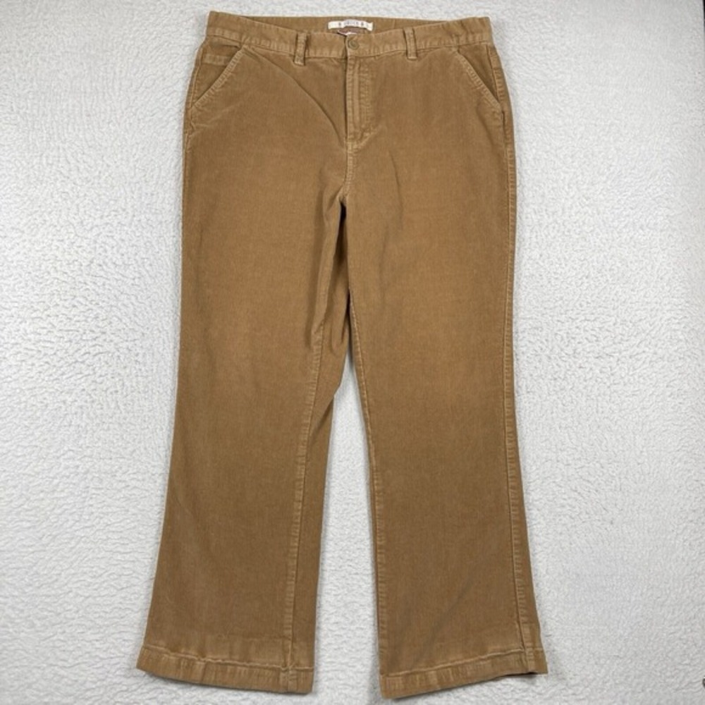 Bill‎ Blass Pants Womens 16W Brown Corduroy Vintage Stretch Casual High Rise